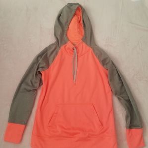 Coral and gray sweatshirt